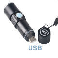 Lanterna multifuncional de luz branca recarregável USB